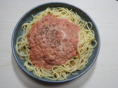 トマトとツナの冷製パスタ